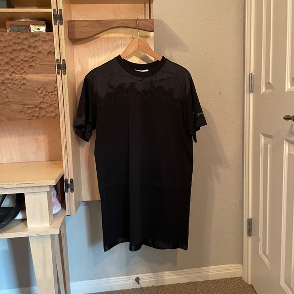 3.1 Phillip Lim Black Lace Insert T-Shirt Dress - Size M - NWOT - Picture 5 of 10